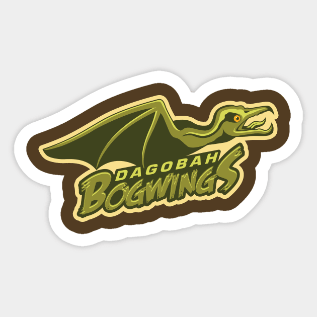 Dagobah Bogwings Sticker by GradyGraphics